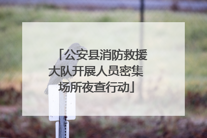 公安县消防救援大队开展人员密集场所夜查行动