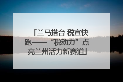 兰马搭台 税宣快跑——“税动力”点亮兰州活力新赛道