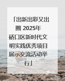 出新出彩又出圈 2025年硚口区新时代文明实践优秀项目展示交流活动举行