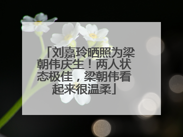 刘嘉玲晒照为梁朝伟庆生！两人状态极佳，梁朝伟看起来很温柔