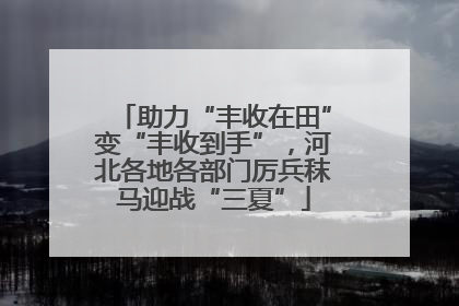助力“丰收在田”变“丰收到手”，河北各地各部门厉兵秣马迎战“三夏”
