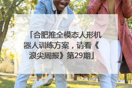 合肥推全模态人形机器人训练方案，请看《浪尖周报》第29期