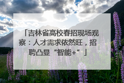 吉林省高校春招现场观察：人才需求依然旺，招聘凸显“智能+”