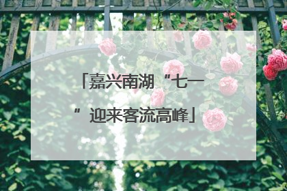嘉兴南湖“七一”迎来客流高峰