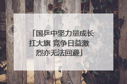 国乒中坚力量成长扛大旗 竞争日益激烈亦无法回避
