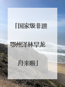 国家级非遗鄂州泽林旱龙舟来啦