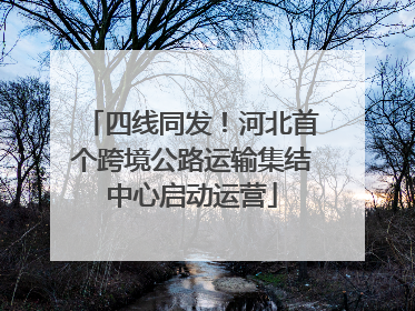 四线同发!河北首个跨境公路运输集结中心启动运营