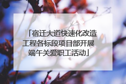 宿迁大道快速化改造工程各标段项目部开展端午关爱职工活动