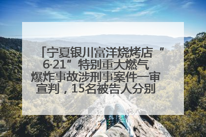 宁夏银川富洋烧烤店“6·21”特别重大燃气爆炸事故涉刑事案件一审宣判，15名被告人分别判刑六年至一年不等