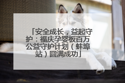安全成长，益起守护：福庆孕婴板百万公益守护计划（蚌埠站）圆满成功