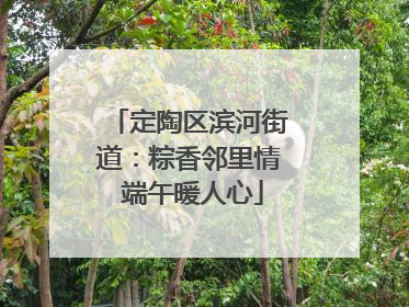定陶区滨河街道：粽香邻里情 端午暖人心