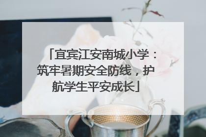 宜宾江安南城小学：筑牢暑期安全防线，护航学生平安成长