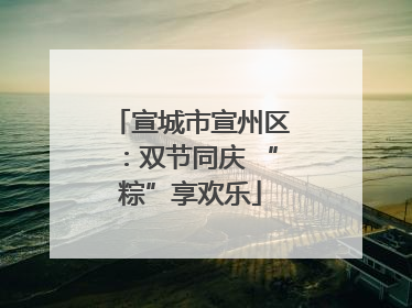 宣城市宣州区：双节同庆 “粽”享欢乐