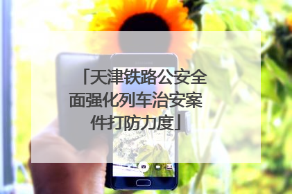 天津铁路公安全面强化列车治安案件打防力度