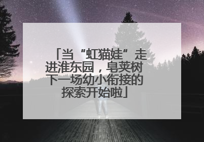 当“虹猫娃”走进淮东园，皂荚树下一场幼小衔接的探索开始啦