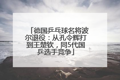 德国乒乓球名将波尔退役：从孔令辉打到王楚钦，同5代国乒选手竞争