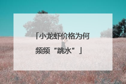 小龙虾价格为何频频“跳水”