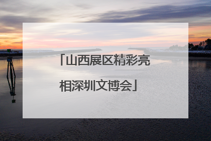 山西展区精彩亮相深圳文博会