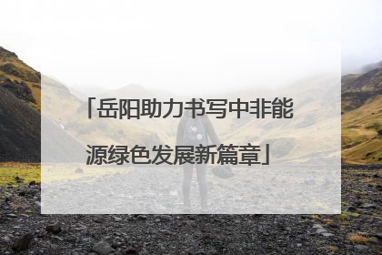 岳阳助力书写中非能源绿色发展新篇章