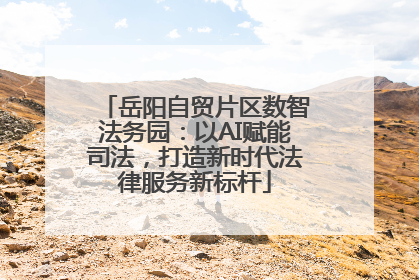 岳阳自贸片区数智法务园：以AI赋能司法，打造新时代法律服务新标杆