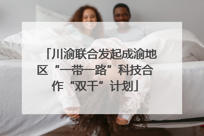 川渝联合发起成渝地区“一带一路”科技合作“双千”计划