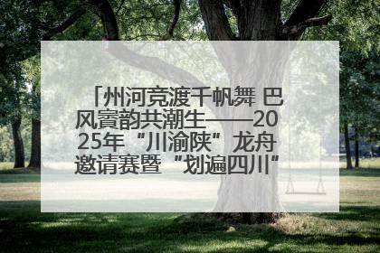 州河竞渡千帆舞 巴风賨韵共潮生——2025年“川渝陕”龙舟邀请赛暨“划遍四川”达川站圆满收官