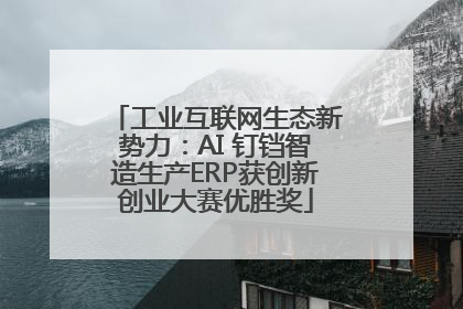 工业互联网生态新势力：AI 钉铛智造生产ERP获创新创业大赛优胜奖
