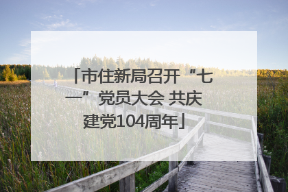 市住新局召开“七一”党员大会 共庆建党104周年