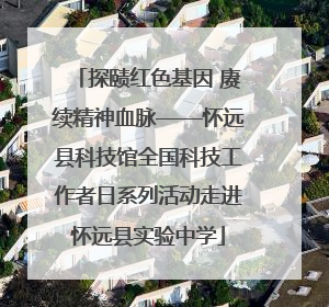 探赜红色基因 赓续精神血脉——怀远县科技馆全国科技工作者日系列活动走进怀远县实验中学
