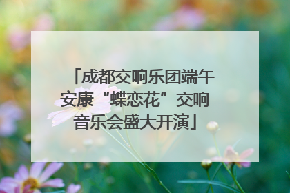 成都交响乐团端午安康“蝶恋花”交响音乐会盛大开演