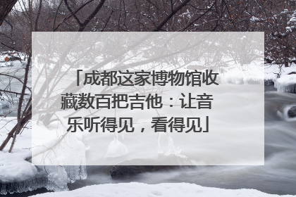 成都这家博物馆收藏数百把吉他：让音乐听得见，看得见