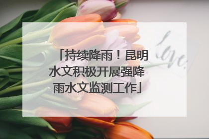 持续降雨！昆明水文积极开展强降雨水文监测工作