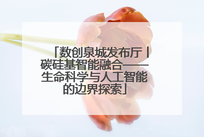 数创泉城发布厅丨碳硅基智能融合——生命科学与人工智能的边界探索
