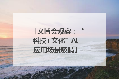 文博会观察：“科技+文化”AI应用场景吸睛