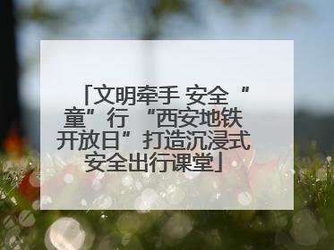 文明牵手 安全“童”行 “西安地铁开放日”打造沉浸式安全出行课堂
