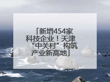 新增454家科技企业！天津“中关村”构筑产业新高地