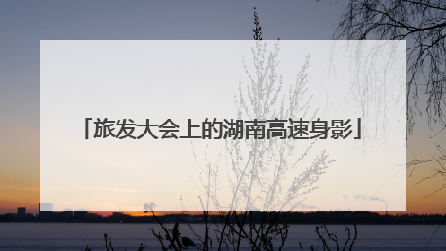 旅发大会上的湖南高速身影