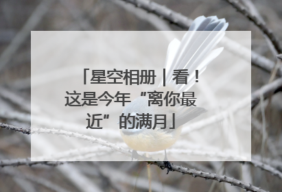 星空相册｜看！这是今年“离你最近”的满月