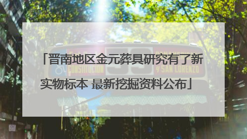 晋南地区金元葬具研究有了新实物标本 最新挖掘资料公布