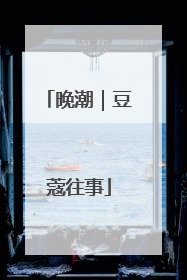 晚潮｜豆蔻往事