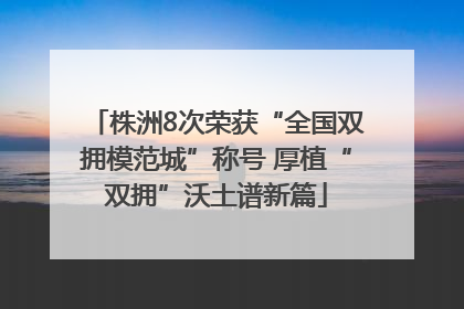 株洲8次荣获“全国双拥模范城”称号 厚植“双拥”沃土谱新篇