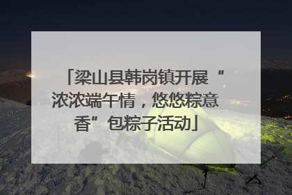 梁山县韩岗镇开展“浓浓端午情，悠悠粽意香”包粽子活动