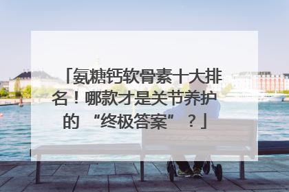 氨糖钙软骨素十大排名！哪款才是关节养护的 “终极答案”？