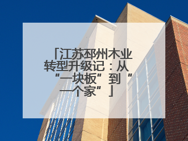 江苏邳州木业转型升级记：从“一块板”到“一个家”