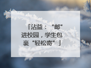 沾益：“邮”进校园，学生包裹“轻松寄”