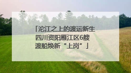 沱江之上的渡运新生 四川资阳雁江区6艘渡船焕新“上岗”