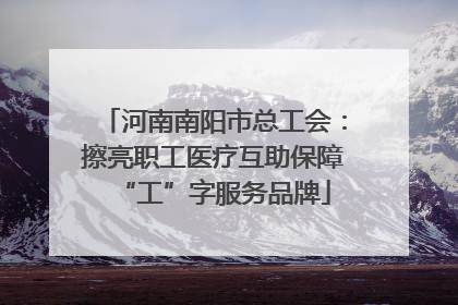 河南南阳市总工会：擦亮职工医疗互助保障“工”字服务品牌