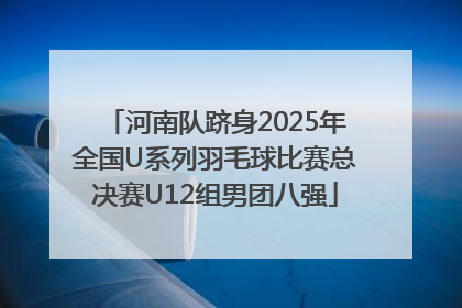 河南队跻身2025年全国U系列羽毛球比赛总决赛U12组男团八强