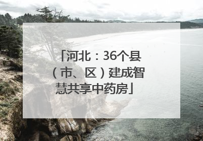 河北：36个县（市、区）建成智慧共享中药房