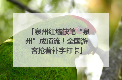 泉州红墙缺笔“泉州”成顶流！全国游客抢着补字打卡